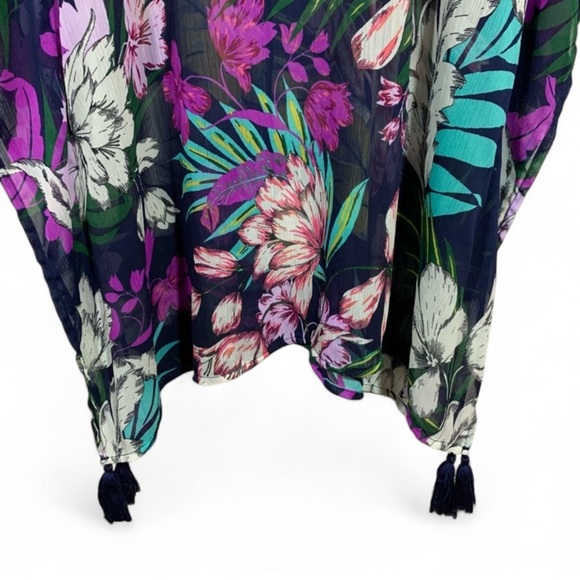 Kona Sol Multicolor Tropical Swim Cover-Up - Picture 2 of 7